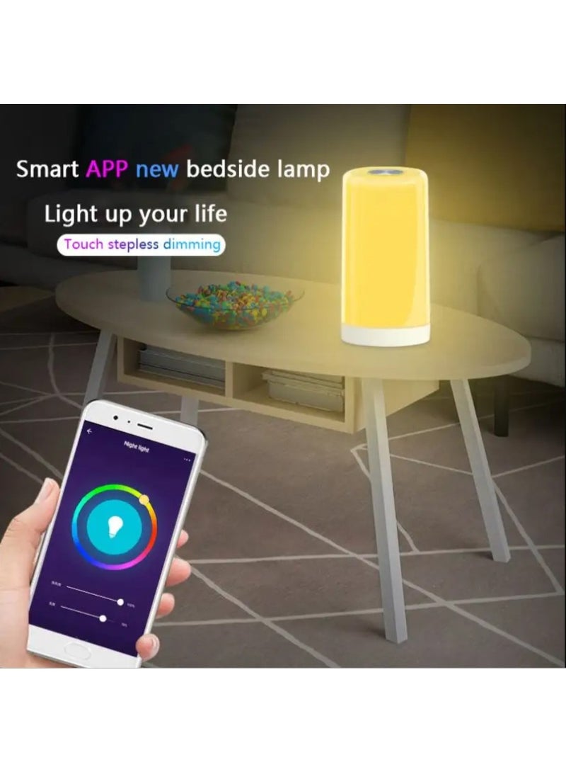Touch Control Table Lamp Smart RGB Table Lamp LED Light Dimmable Tuya APP Control adjustable brightness USB Powered for BedRoom, Office, and Living Room - Image 3