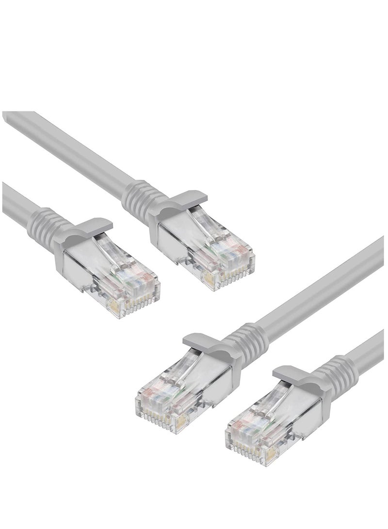 ليدين عالية السرعة (10 متر / 32.8 قدم) كابل RJ45 Cat 6 إيثرنت باتش كابل LAN متوافق مع PS4 PS3 Nintendo Switch Raspberry Pi 4 Smart TV Computer Modem Router رمادي - Image 4