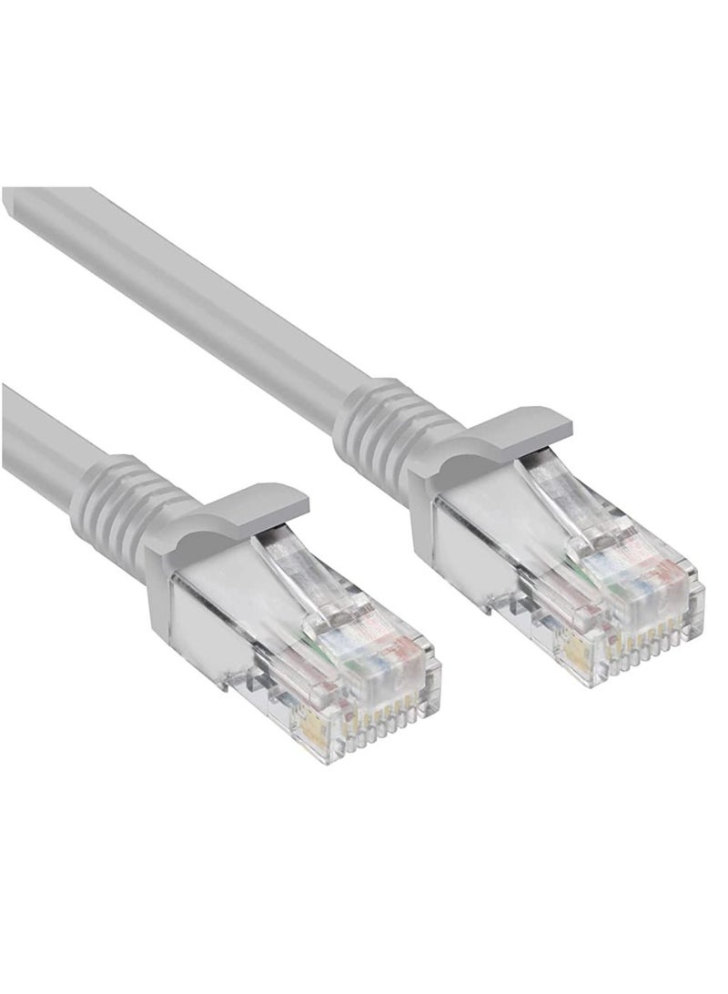ليدين عالية السرعة (10 متر / 32.8 قدم) كابل RJ45 Cat 6 إيثرنت باتش كابل LAN متوافق مع PS4 PS3 Nintendo Switch Raspberry Pi 4 Smart TV Computer Modem Router رمادي - Image 1