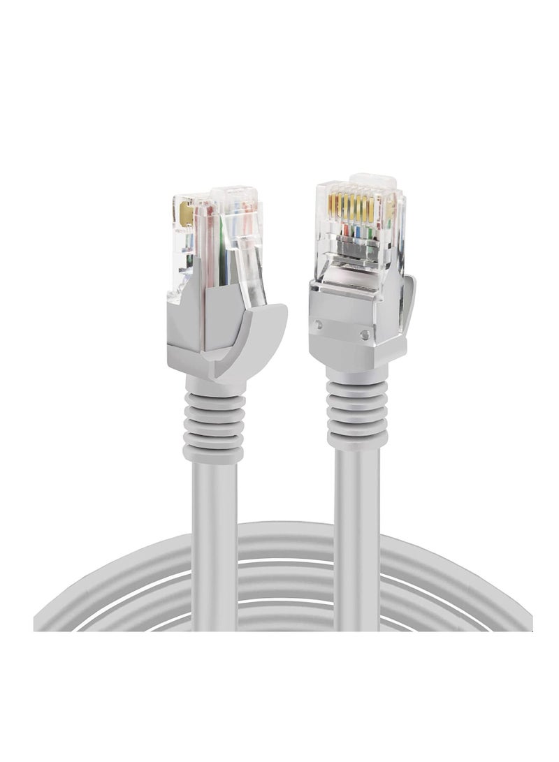 ليدين عالية السرعة (10 متر / 32.8 قدم) كابل RJ45 Cat 6 إيثرنت باتش كابل LAN متوافق مع PS4 PS3 Nintendo Switch Raspberry Pi 4 Smart TV Computer Modem Router رمادي - Image 3