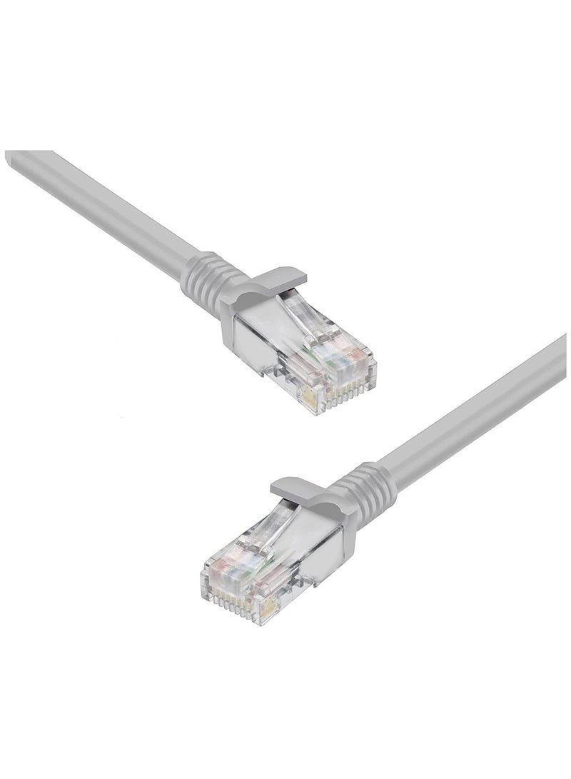 ليدين عالية السرعة (10 متر / 32.8 قدم) كابل RJ45 Cat 6 إيثرنت باتش كابل LAN متوافق مع PS4 PS3 Nintendo Switch Raspberry Pi 4 Smart TV Computer Modem Router رمادي - Image 2