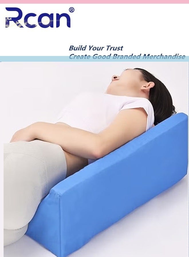 Rcan Wedge Pillow Body Position Wedges Back Positioning Elevation Pillow Case Pregnancy Bedroom Eevated Body Alignment Ankle Support Pillow Leg Bolster - Image 1