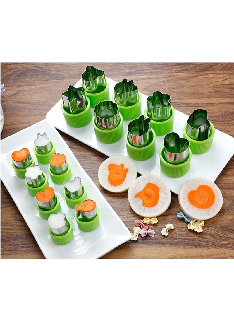Gopinath Autolink Gopinath Autolink 12Pcs Stainless Steel Cookie Cutter Shapes Set Fruit Cutter Shapes Embossing Mold Bread Sandwich Cutter for Kitchen Kids Baking and Food  - Image 2