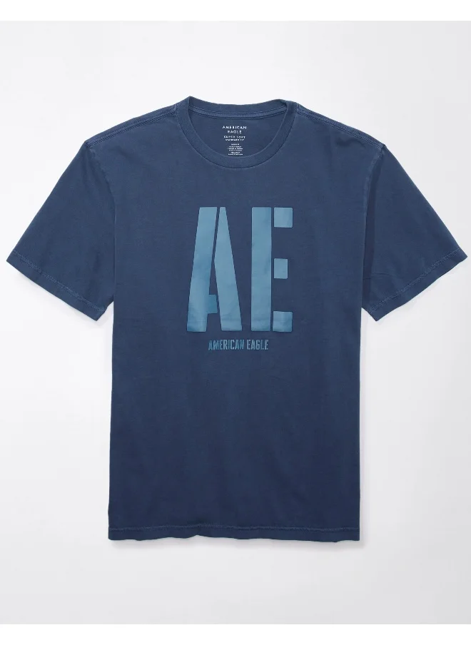 American Eagle Logo Graphic Crew Neck T-Shirt