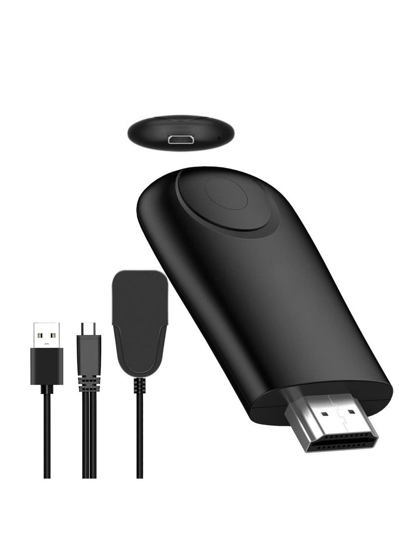 Wireless HDMI Transmitter and Receiver, Wireless HDMI Display Adapter, 1080P HDMI Screen Mirroring Adapter Streaming Client for i-Phone/i-Pad/Android/iOS/Windows/PC to HD TV/Monitor/Projector - Image 1