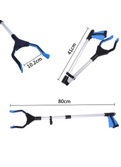 GUSGU 80cm Long Trash & Garbage Picker Grabber, Lightweight Aluminium & Rustproof, Litter Pick Up Stick, Trash Tong, Reaching Assist Tool, Reacher Tool for Elderly, Garden Nabber, Arm Extension  - Image 3