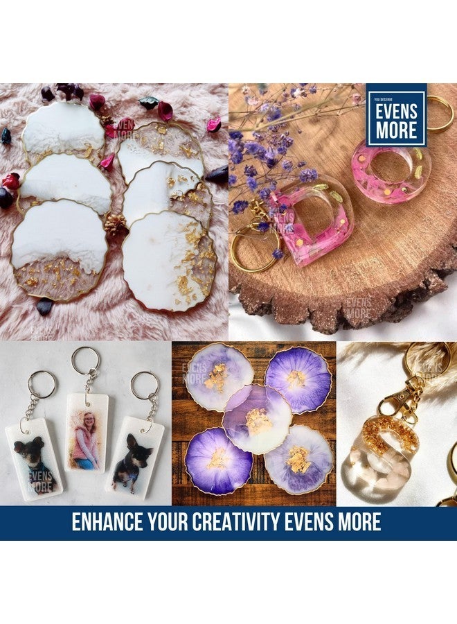 EVENS MORE Diy Resin Keychain Pendent Making Kit With 200Gm Resin Mica Glitter (Keychain Kit), Multicolor - Image 3