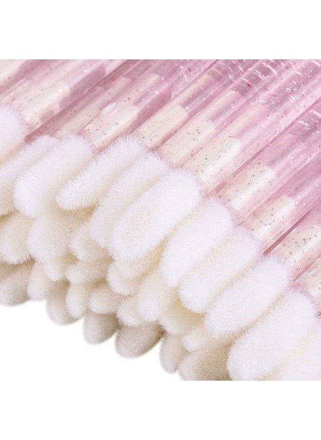 Tbestmax 100 Disposable Lip Brushes Lipstick Applicator Lip Gloss Wands Pink Tbestmax  - Image 4