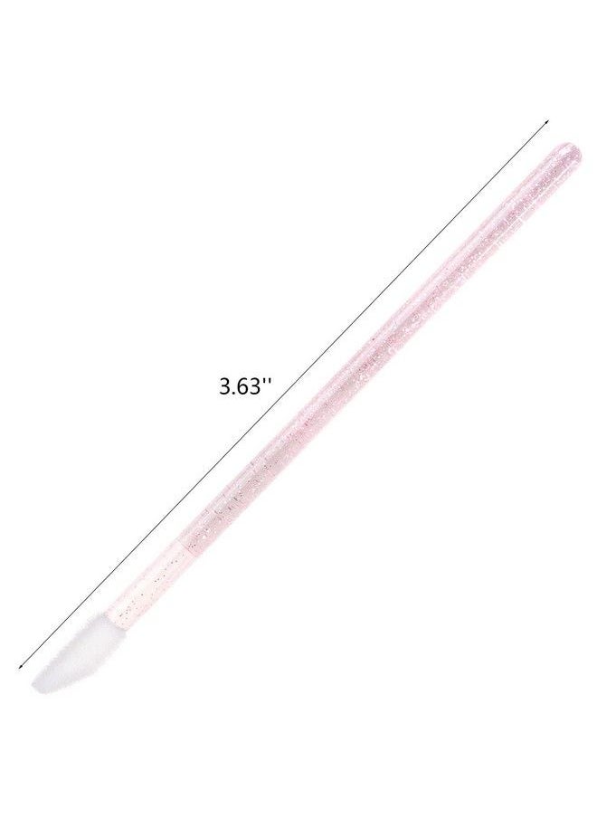 Tbestmax 100 Disposable Lip Brushes Lipstick Applicator Lip Gloss Wands Pink Tbestmax  - Image 3