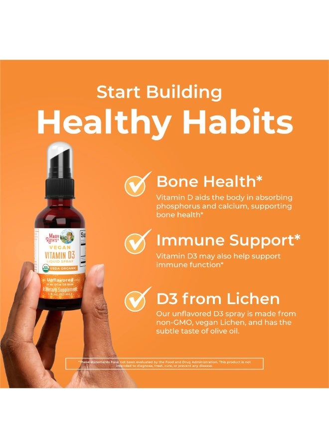 MaryRuth's Vegan Vitamin D3 + K2 Liquid Spray, Unflavored, 1 fl oz (30 ml) - Image 5