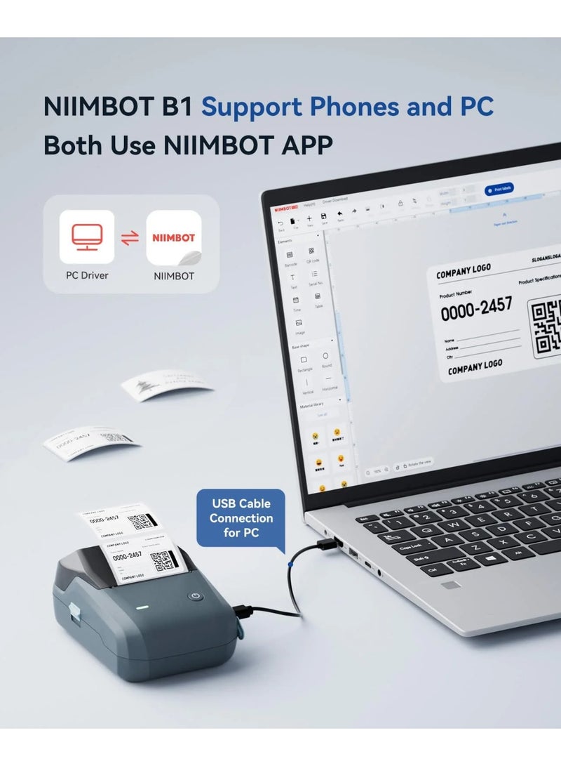 NIIMBOT طابعة الملصقات الحرارية بدون حبر NIIMBOT B1 - حل سهل لتسمية الأعمال - Image 2