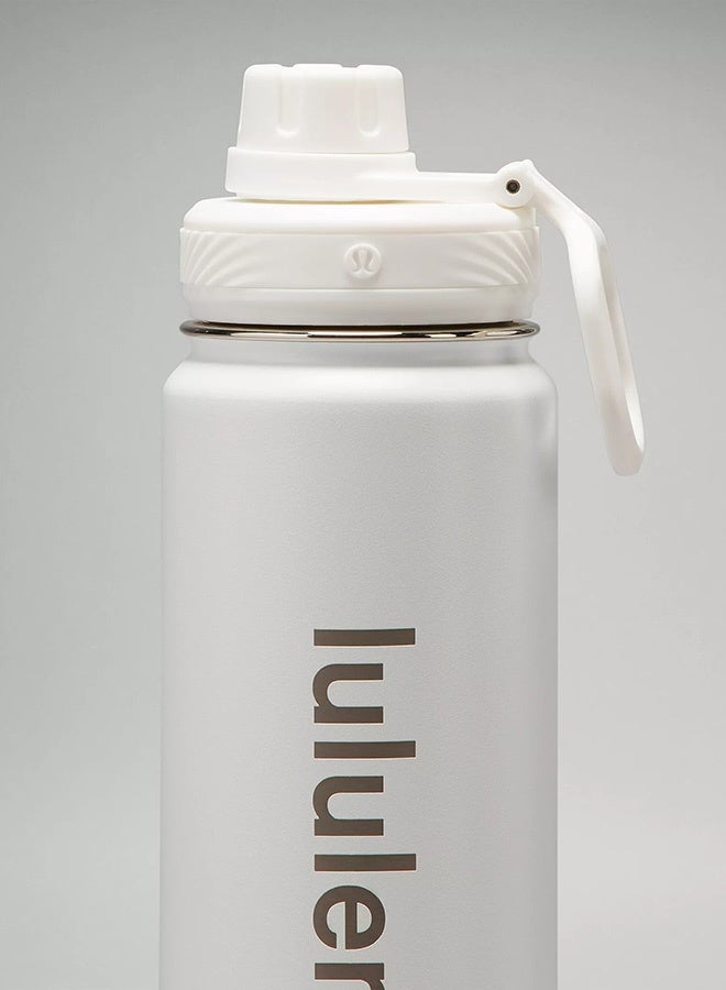 Lululemon 24oz Stainless Steel Back to Life Sport Water Bottles With Push-Pull Lid and Straw, BPA Free - Image 4