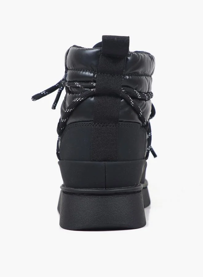 Gap BLACK Girls Richmond High K Lace-Up Boots for Women | Best Price UAE