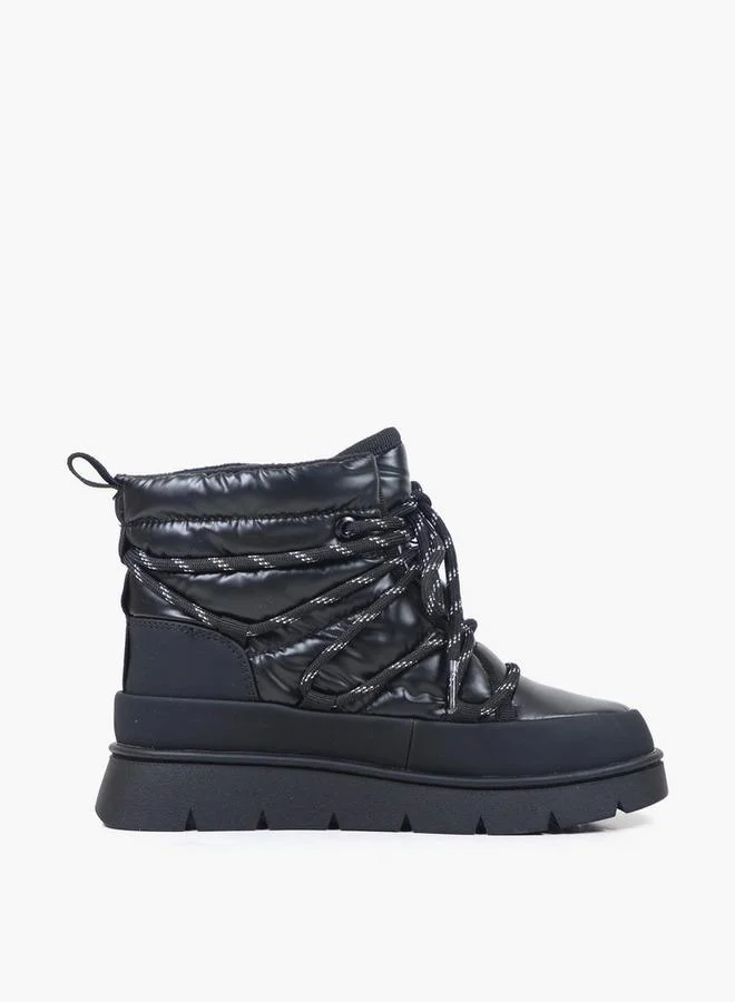 Gap BLACK Girls Richmond High K Lace-Up Boots for Women | Best Price UAE