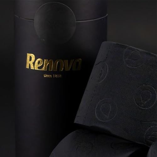 Renova Roll-Lux Gift Box 3 Rolls Colored Toilet Paper - Vibrant Multicolor Collection - Soft & Absorbent - Ideal for Special Occasions, Birthday & Home Decor (Black) - Image 4
