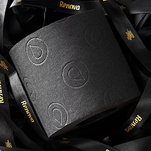 Renova Roll-Lux Gift Box 3 Rolls Colored Toilet Paper - Vibrant Multicolor Collection - Soft & Absorbent - Ideal for Special Occasions, Birthday & Home Decor (Black) - Image 5