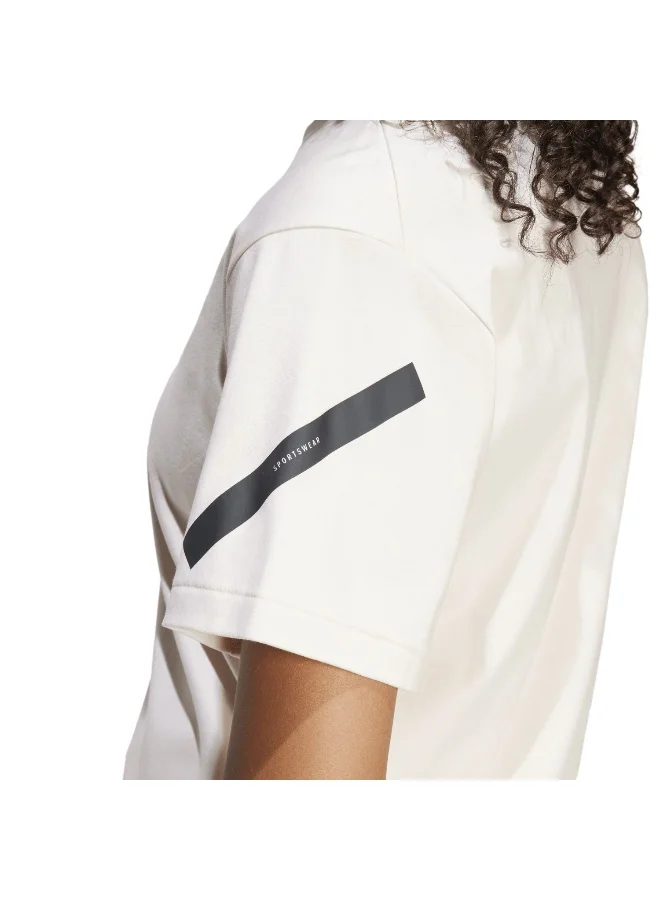 adidas تيشيرت تدريب أديداس W Z.N.E. وردي للنساء مقاس XS