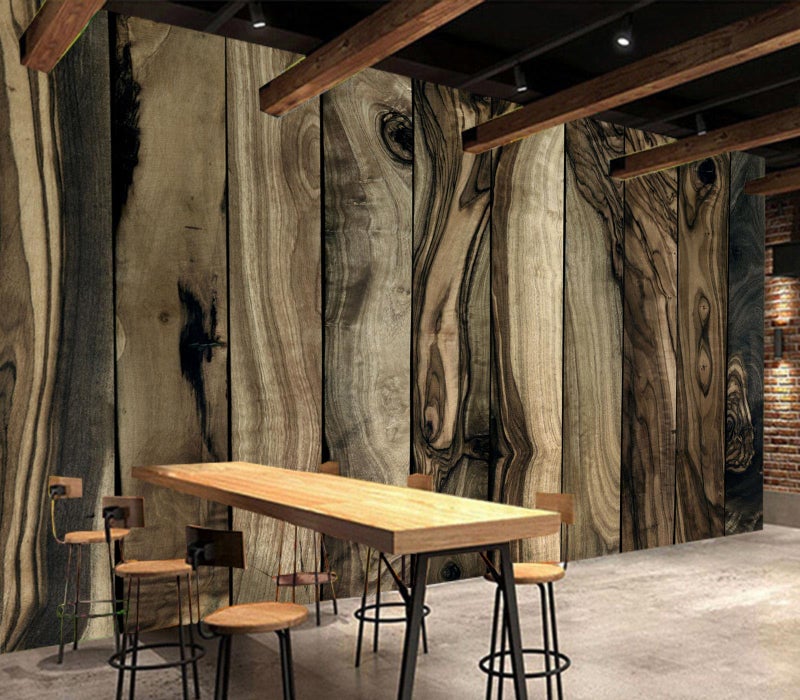 Cliouar-Wood Block Texture Background Mural Wallpaper Peel and Stick 90" x 67" - Image 3