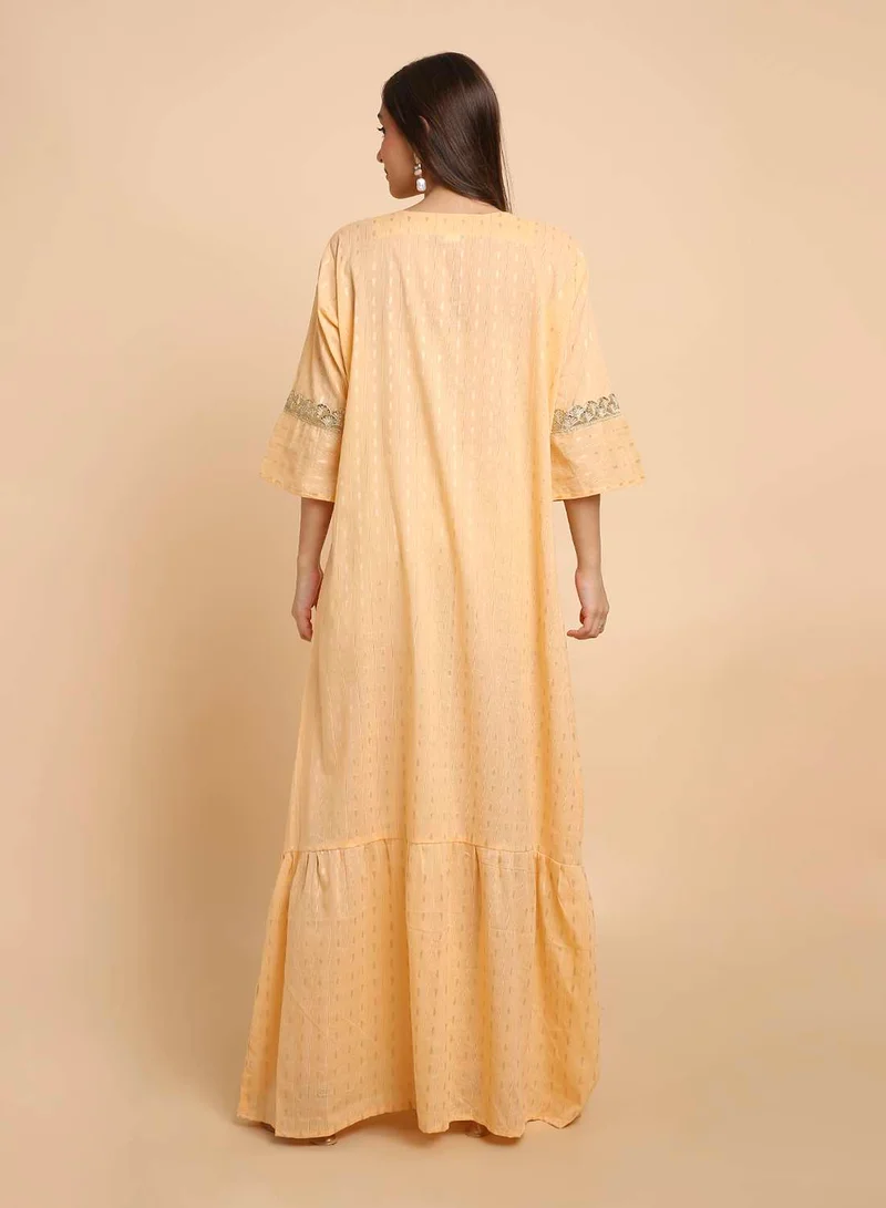 HANA & SARA Womens Classic Pure Cotton Arabic Jalabiya With Elegant Look