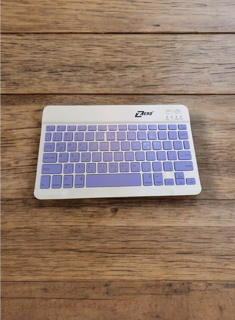 Zero Bluetooth Wireless Keyboard ZR-3030 English and Arabic, very small size, works on mobile devices, tablets and laptops - Image 4