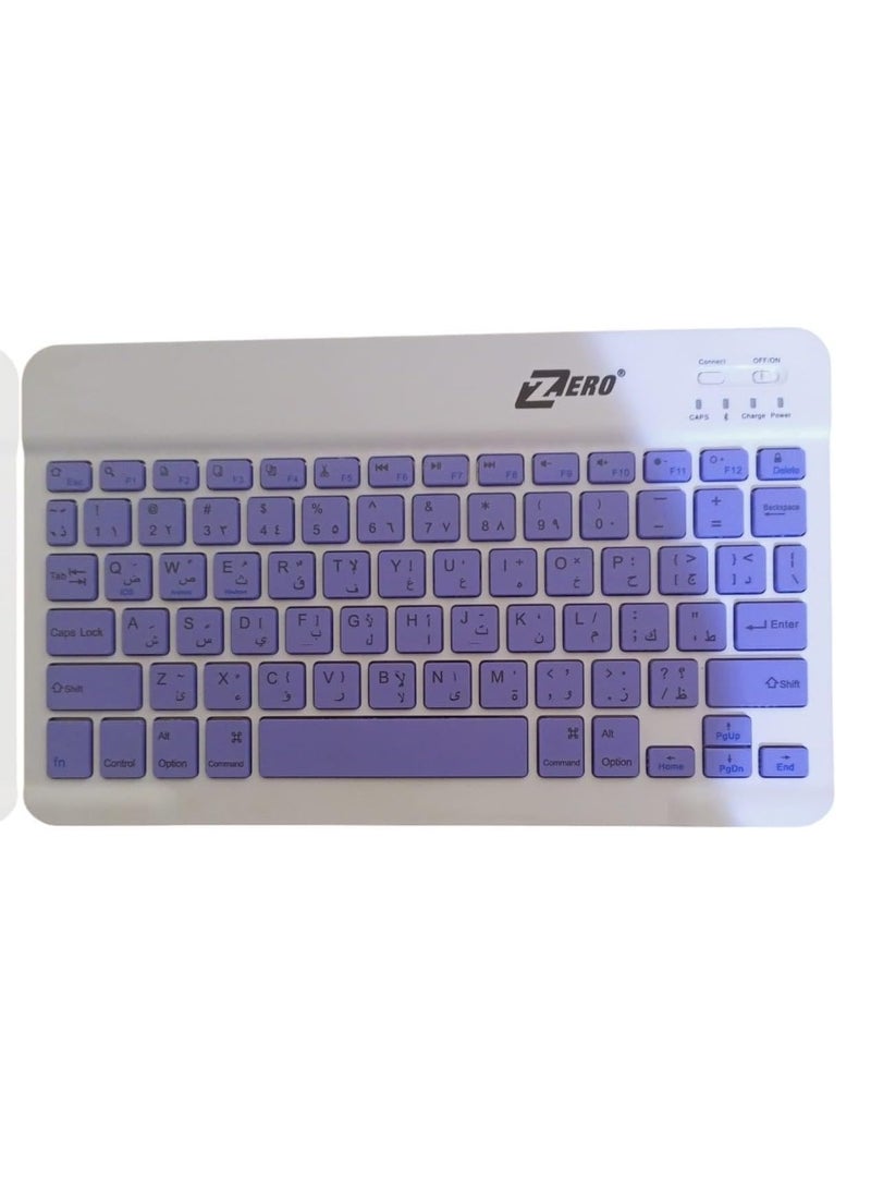 Zero Bluetooth Wireless Keyboard ZR-3030 English and Arabic, very small size, works on mobile devices, tablets and laptops - Image 5