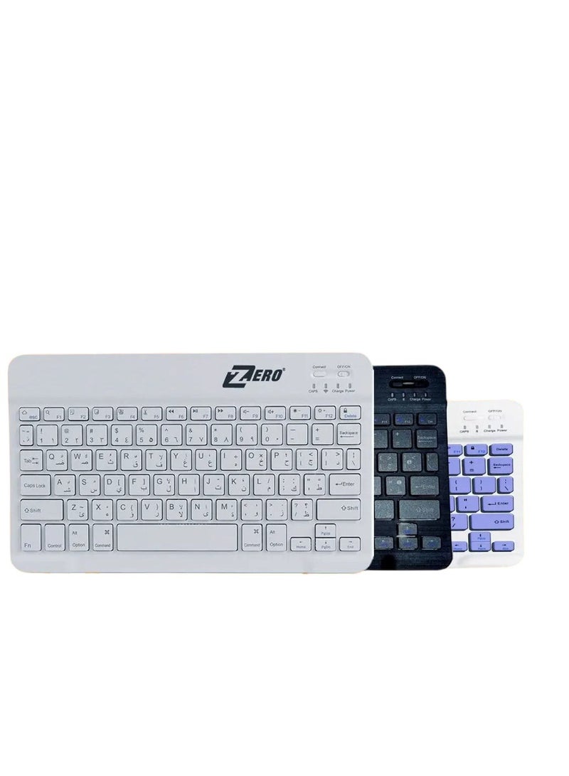 Zero Bluetooth Wireless Keyboard ZR-3030 English and Arabic, very small size, works on mobile devices, tablets and laptops - Image 2
