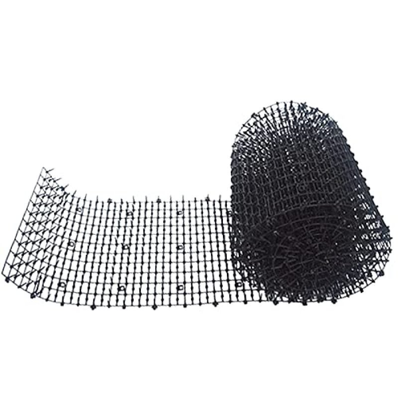 Cat Deterrent Mat 2m X 30cm Black Plastic Prickle Strip - Easy To Cut For Flexible Placement - Anti Dog Spike Mat for Garden Flower Plant Protection - Image 1