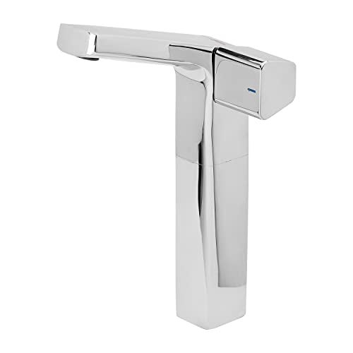 Hindware Italian Collection F530002CP Starc Pillar Type Tall Water Tap, Wash Basin Tap, Brass with Premium Chrome Finish and Foam Flow - Image 1