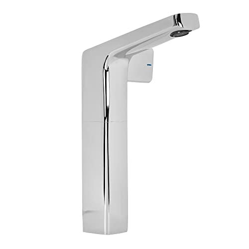 Hindware Italian Collection F530002CP Starc Pillar Type Tall Water Tap, Wash Basin Tap, Brass with Premium Chrome Finish and Foam Flow - Image 3