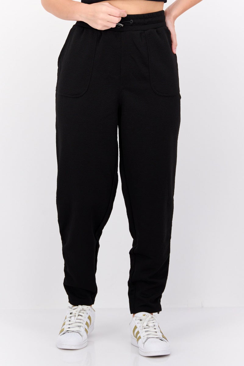 NINE WEST Women Sportswear Fit Training Sweatpants, Black - Image 1