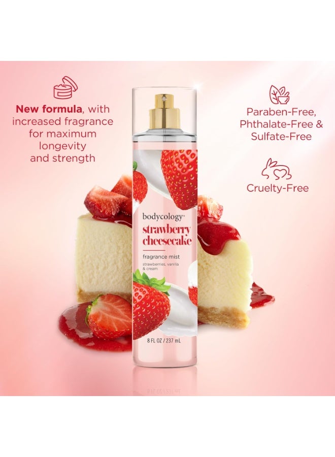 Bodycology Bodycology Long-Lasting Fragrance Body Mist, Strawberry Cheesecake, 8 fl oz - Image 4