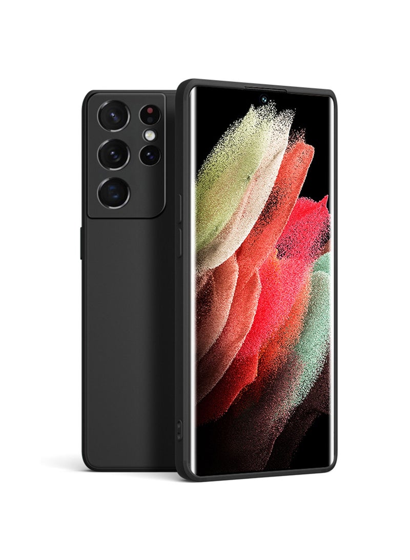 Mmmon Compatible With Samsung Galaxy S25 Ultra Case,Flexible Soft Silicon Back Case Cover for Samsung Galaxy S25 Ultra,Black - Image 1