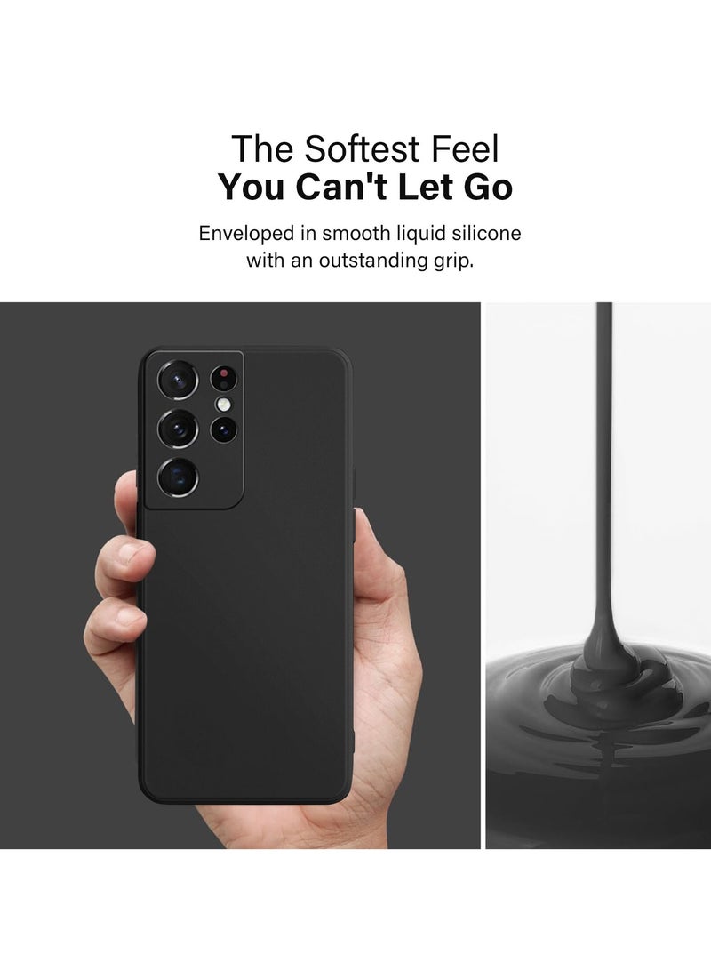 Mmmon Compatible With Samsung Galaxy S25 Ultra Case,Flexible Soft Silicon Back Case Cover for Samsung Galaxy S25 Ultra,Black - Image 3