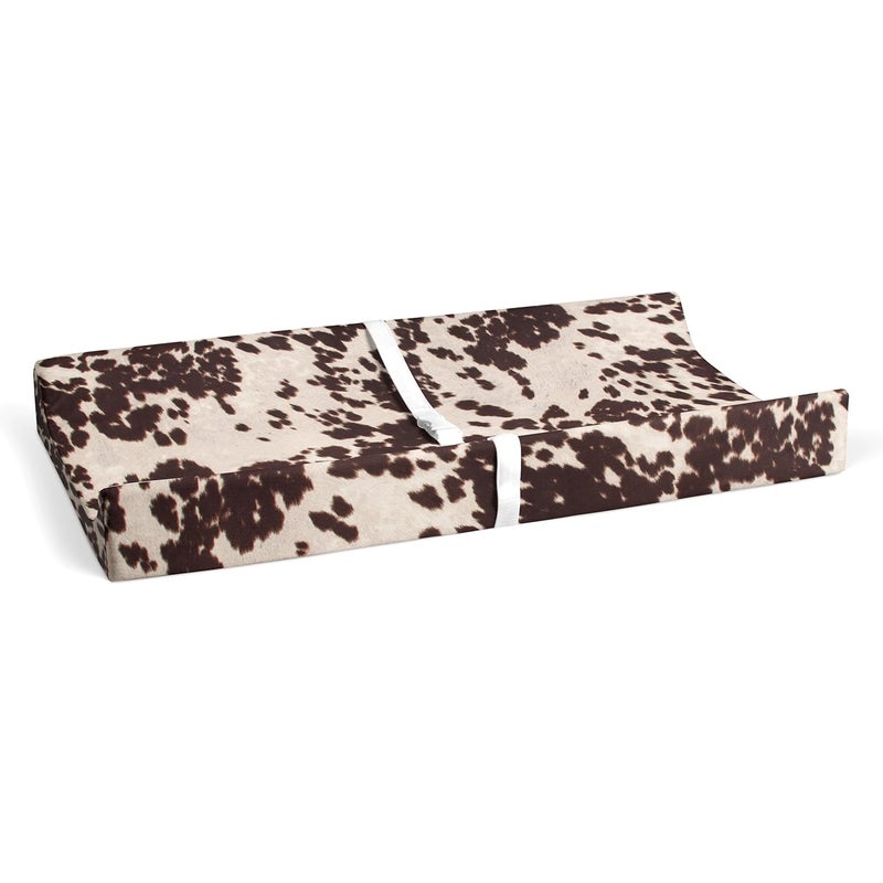 Sweet Potatoes Western Cowboy Changing Pad Cover Super Soft Brown Cowhide - Image 5