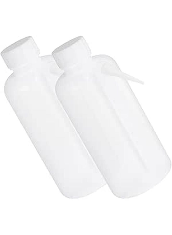 2Pcs 500ml Plastic Laboratory Wash Bottles with Spout for Teaching and Research - Image 1
