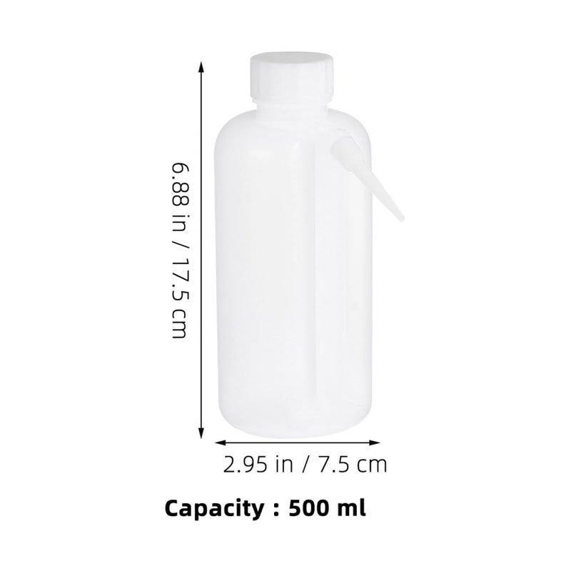 2Pcs 500ml Plastic Laboratory Wash Bottles with Spout for Teaching and Research - Image 3