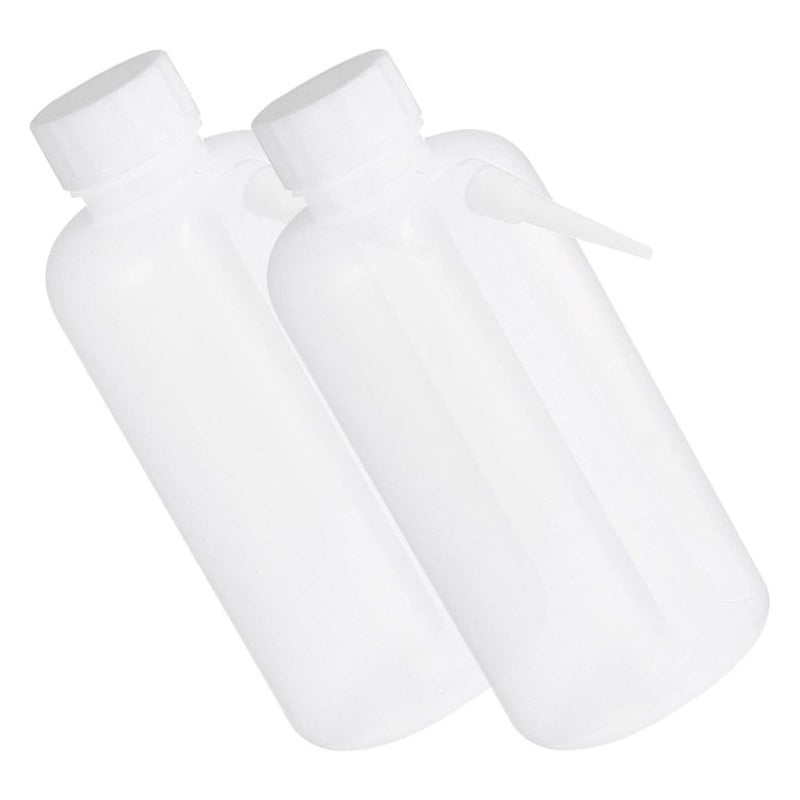2Pcs 500ml Plastic Laboratory Wash Bottles with Spout for Teaching and Research - Image 2