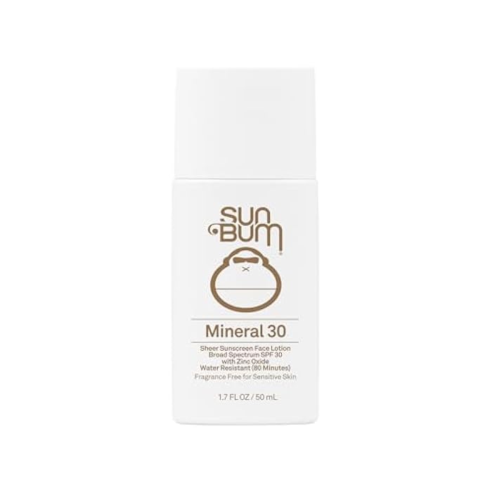 Sun Bum Mineral SPF 30 Face Sunscreen Lotion - Broad Spectrum and Fragrance Free Moisturizing Facial Sunscreen - Hawaii 104 Act Compliant (Without Octinoxate & Oxybenzone) - Travel Size - 1.7 oz - Image 1