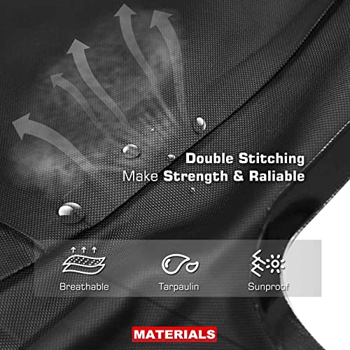 A-Premium غطاء قماش ناعم قابل للتحويل باللون الأسود مع نافذة بلاستيكية شفافة متوافق مع مرسيدس-بنز R107 سلسلة 380SL 1981-1985 450SL 1975-1980 560SL 1986-1989 - Image 5