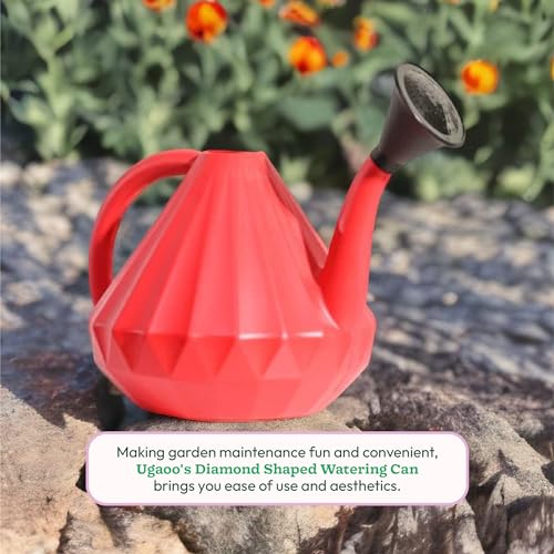 UGAOO 5 Litre Large Ripple Plant Watering Can for Garden (Red) - Image 5