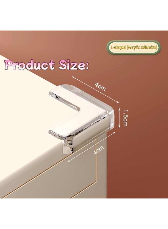 XiuWoo Safety Table Corner Protectors, Baby Safety Table Corner Protectors, Clear Furniture Table Corner Protectors, Children's Soft Table Corner Protectors, Corner Edge Safety Cushion to Cover Sharp Furnitu - Image 2