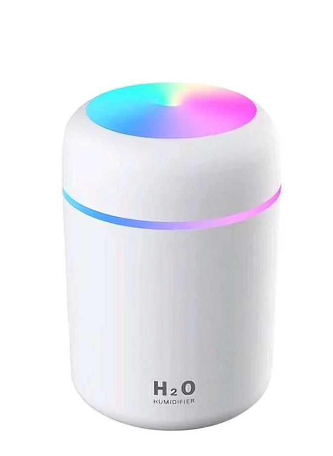 Generic Mini Portable Air Humidifier Multi Color Night Light, 2 Cool Mist Modes and Auto Off, for Car, Kids Room, Office and Travel  - Image 1
