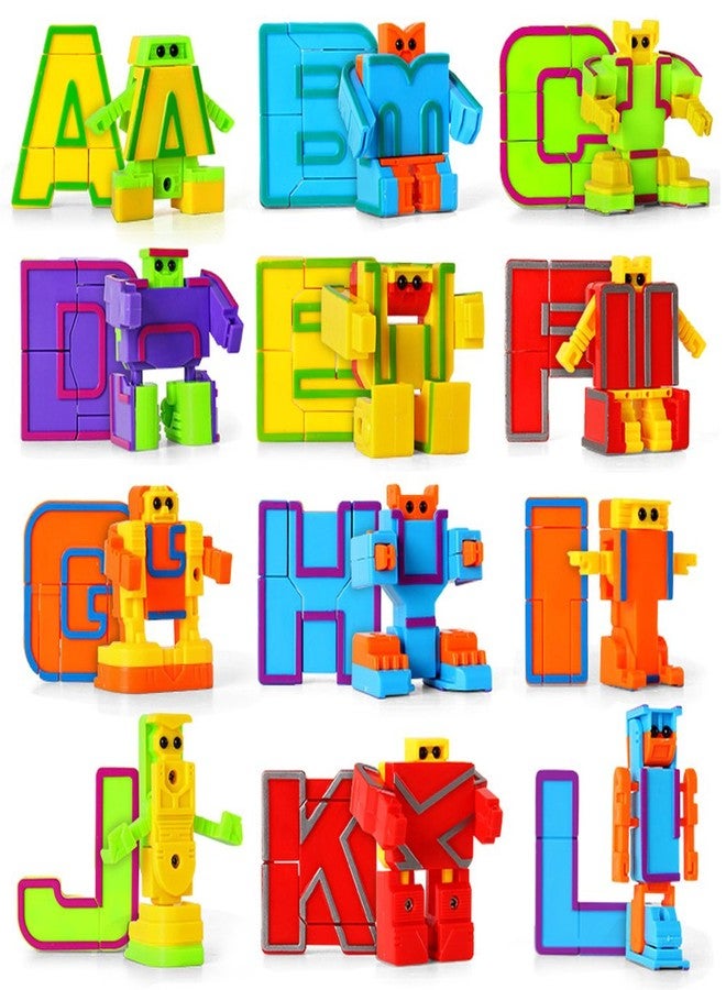 miYou Alphabet Robots Toy for Kids ABC Learning Education Preschool Toys 26 Pieces/Gift Box - Image 1