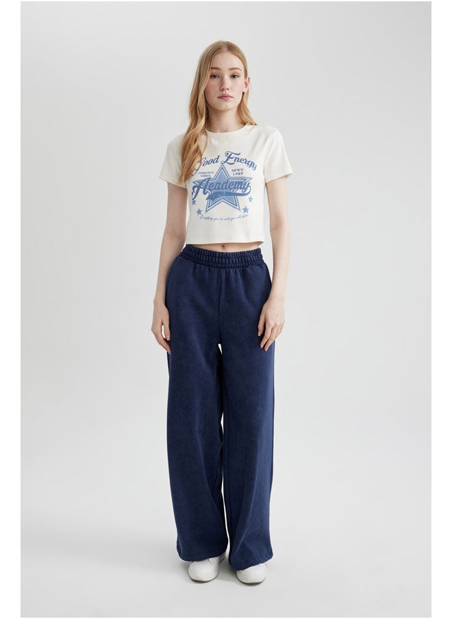 DeFacto - Woman Wide Leg Knitted Trousers - Image 1