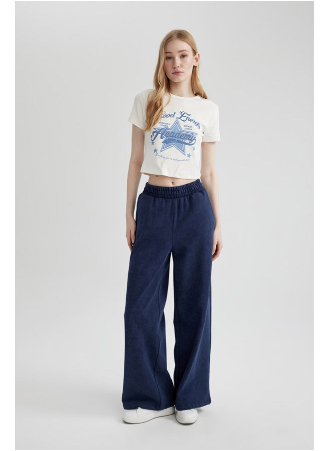 DeFacto - Woman Wide Leg Knitted Trousers - Image 1