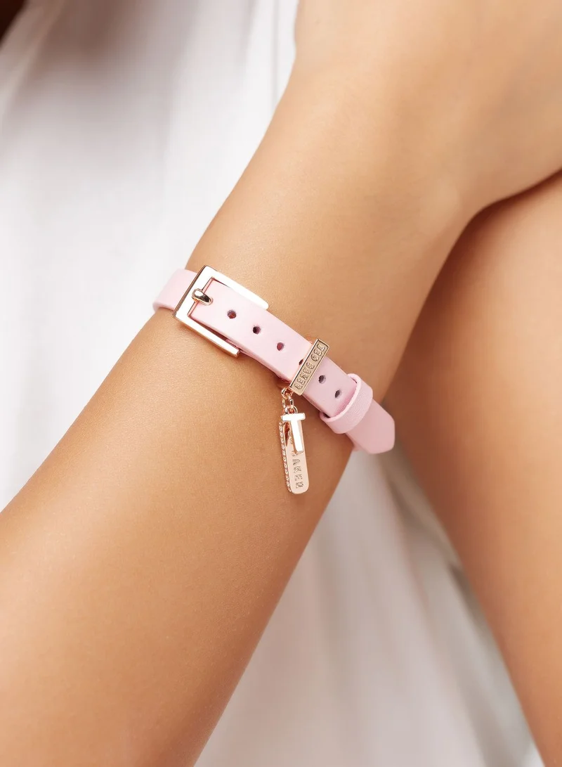 Ted Baker Brielli Buckle Up Sparkle Bar Leather Bracelet