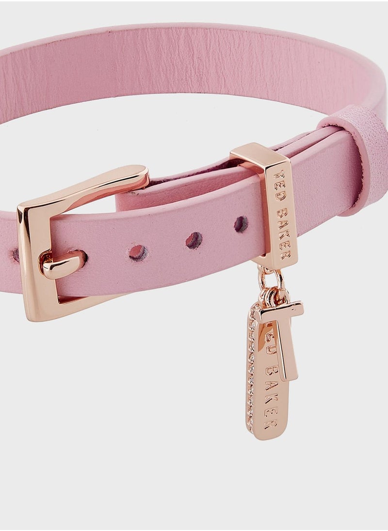 Ted Baker - Brielli Buckle Up Sparkle Bar Leather Bracelet - Image 1