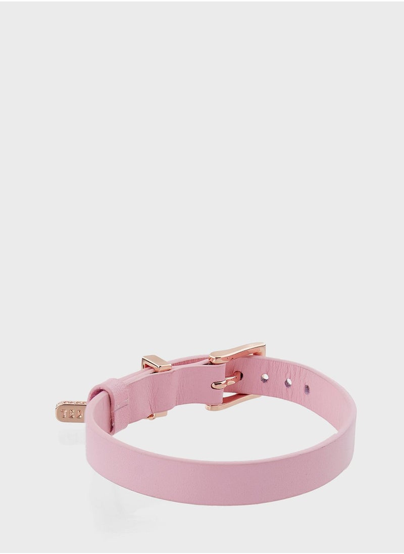 Ted Baker - Brielli Buckle Up Sparkle Bar Leather Bracelet - Image 1