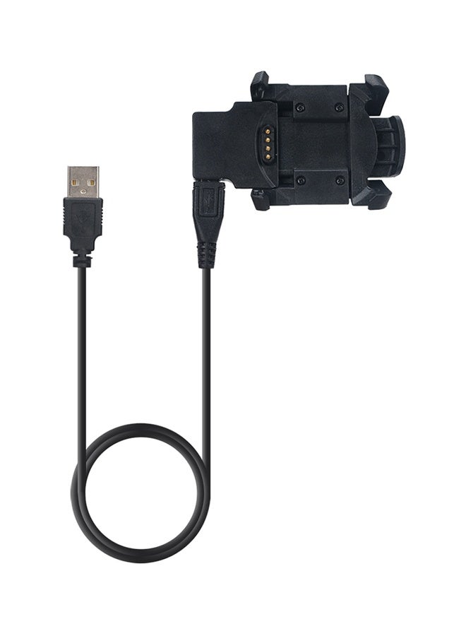 بيوينتي حامل شاحن ساعة ذكية لساعة Garmin Fenix 3 وFenix 3 HR وQuatix 3 كابل نقل بيانات بواجهة USB بطول 1 متر باللون الأسود - Image 1