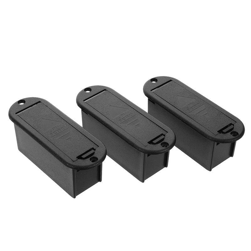 3pcs Active Pickup Battery Box 9v For Guitar And Bass -01 Battery Holder With New Sponge Easy Installation And Replacement Stable Power Supply - Image 1